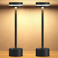 Cordless Table Lamp, Portable Rechargeable Bedside Lamp, Touch Stepless Dimmable Desk Lamp, for Home Bedroom Hotel Restaurant Bar…