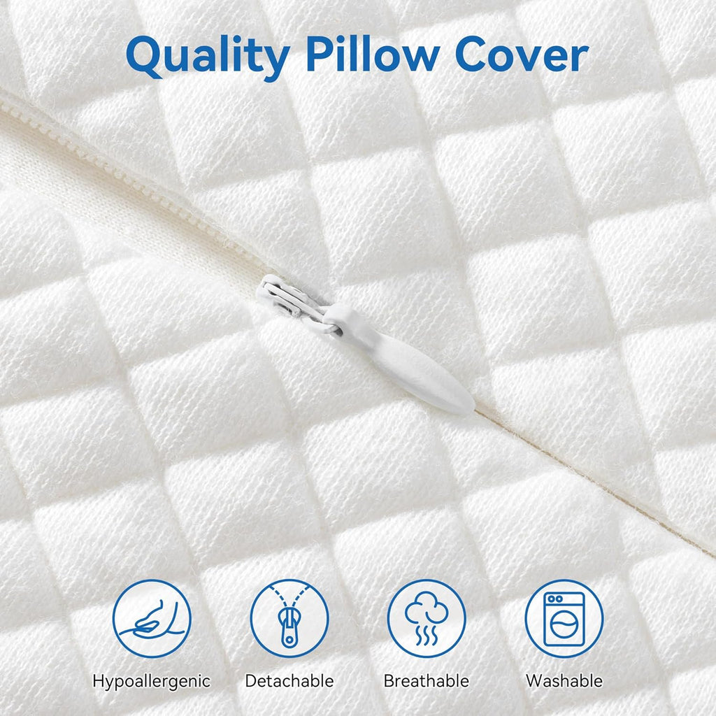 Amaeromax AM AEROMAX 32" King Size Contour Memory Foam Pillow, Cervical Pillow for Neck, Neck Orthopedic Sleeping Pillows for Side, Back a…