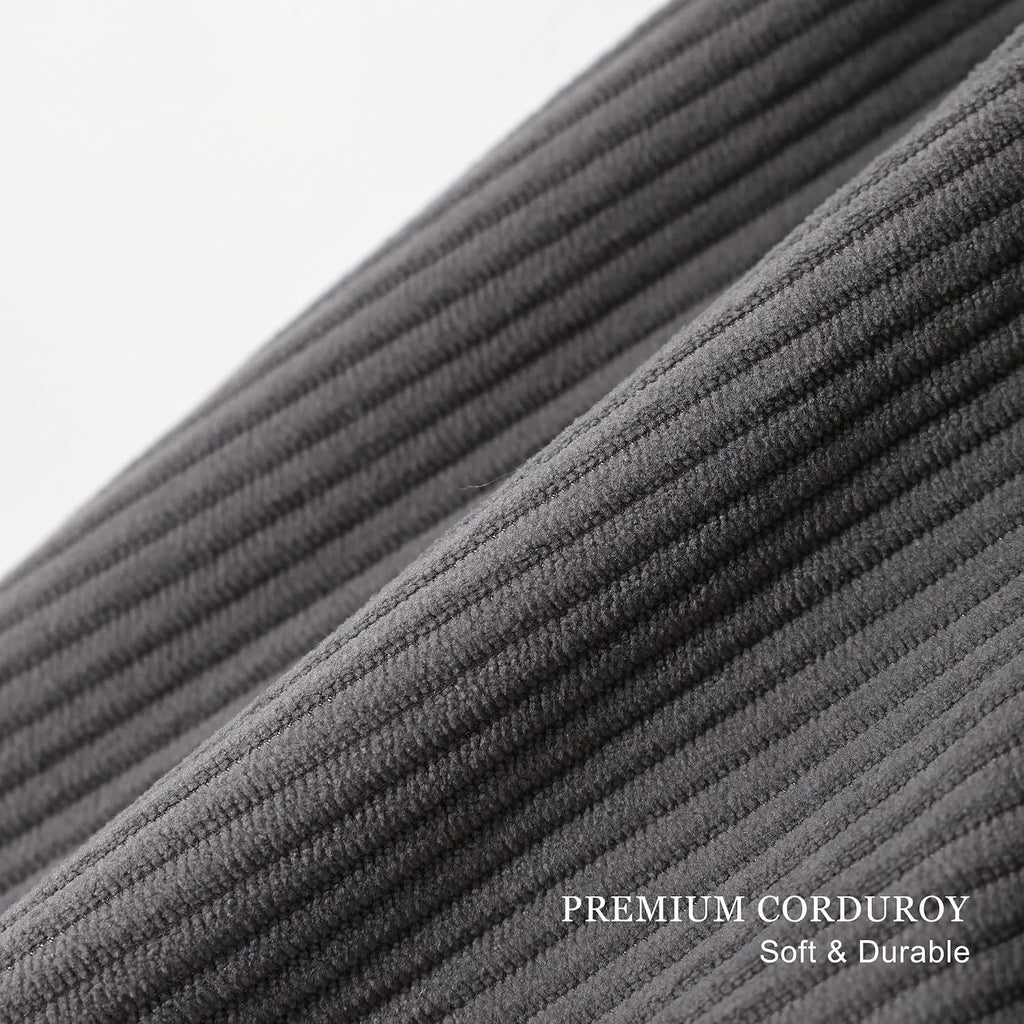 Pat. Pend. Corduroy Lumbar Support Backrest Pillow for Sitting & Reading, Ergonomic Triangle Cushion for Sofa, Armchair & Bed, Removable…
