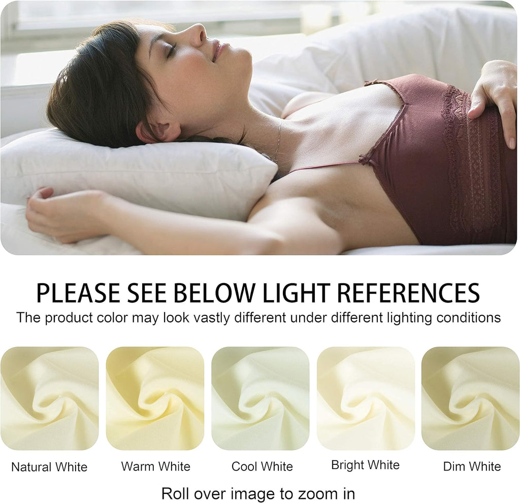 NTBAY Egyptian Cotton Queen Pillowcases - Set of 2, 500 Thread Count Cotton Pillowcases - Soft and Breathable Envelope Closure Pillow…