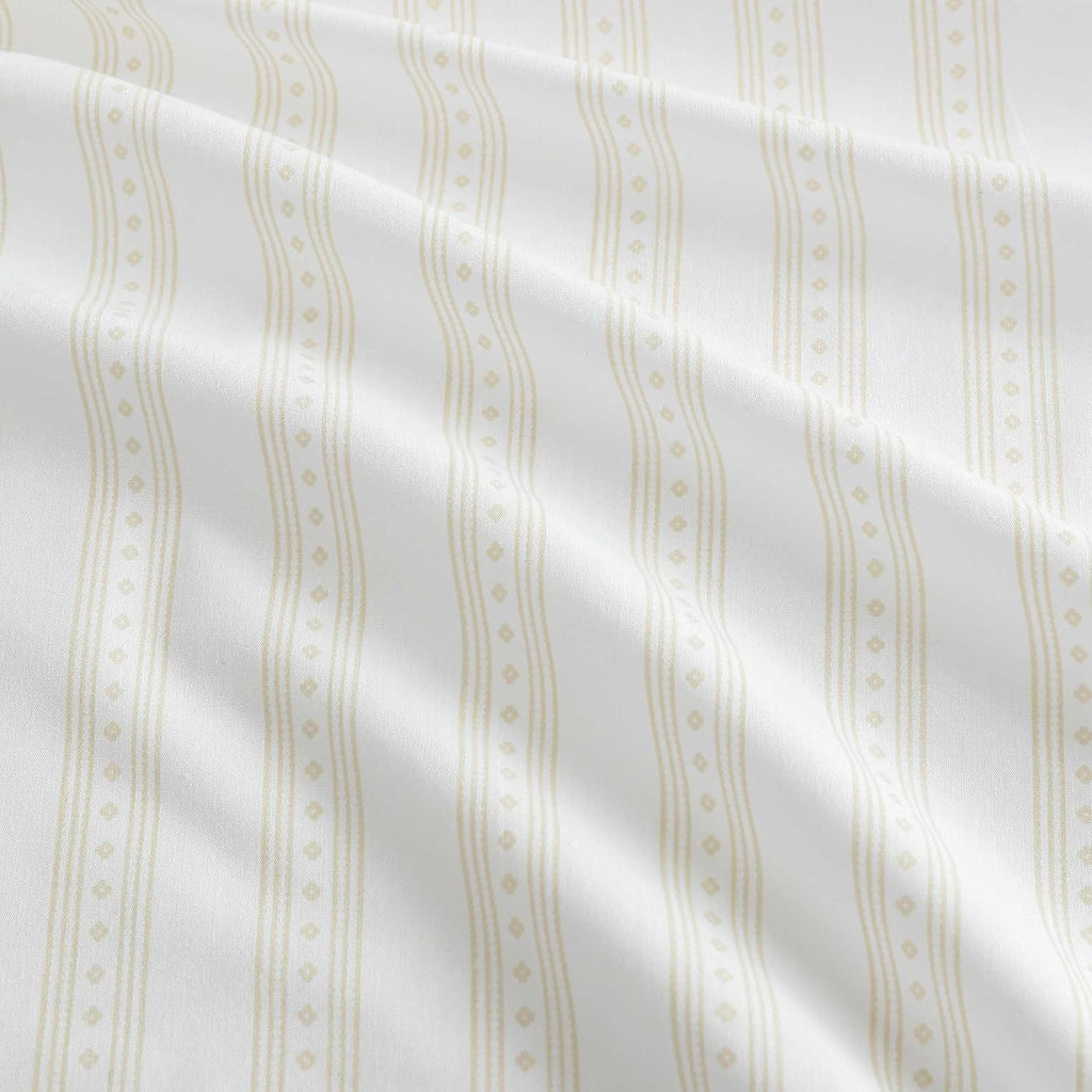 MarthaStewart Martha Stewart - Twin Size Sheets Set, Crisp & Tailored Cooling Sheets with a Smooth Cotton Percale Lightweight Feel - Bed Sh…