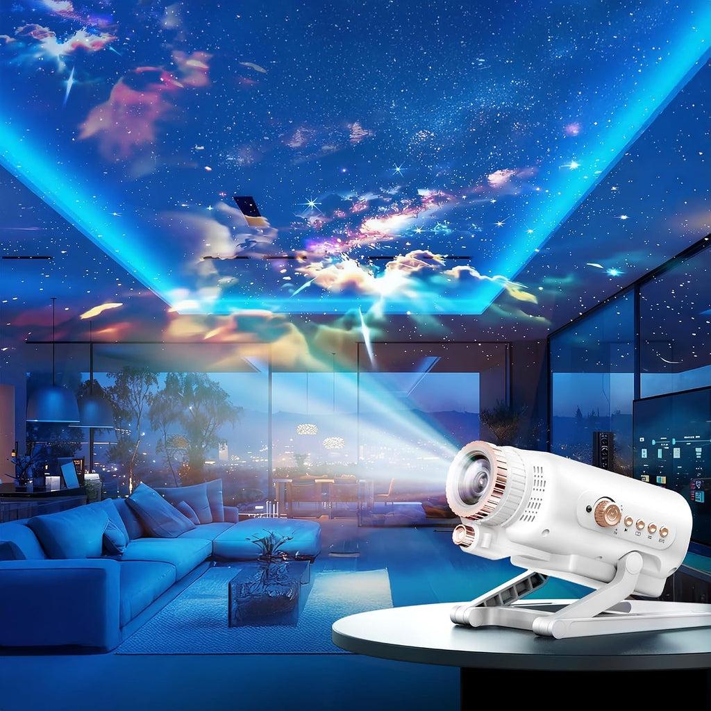 Homelist 3D Galaxy Projector Light for Kids & Adults with White Noise & Bluetooth Speaker, 60 Scenes Star Projector Night Light f…