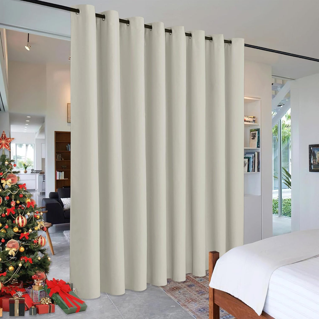 Rybhome RYB HOME Blackout Office Room Divider Energy Efficient Furniture Protected Large Panel for Wall Space, Easy Hang on Rods or with Ho…