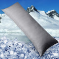 Homfine Cooling Pillowcase Body Size - Double Side Q-Max 0.439 Cooling Fiber for Pillow Protector, Long Cold Pillow Cover for Hot Sleeper N…