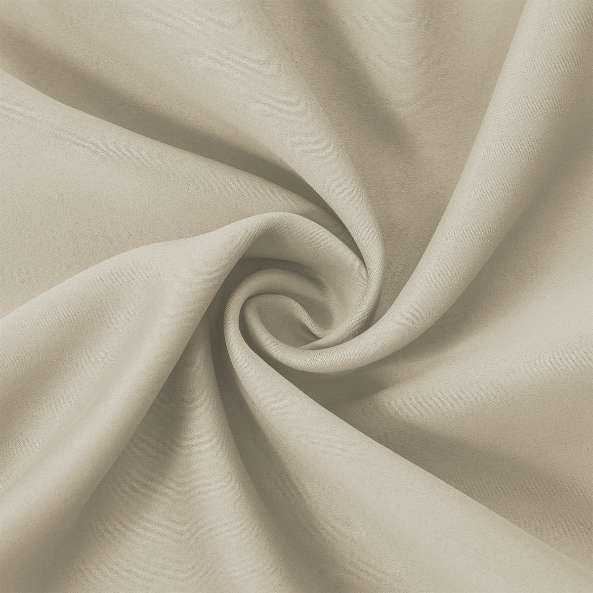 Lemomo Light Beige Thermal Blackout Curtains/52 x 72 Inch/Set of 2 Panels Room Darkening Curtains 72 Inch silver