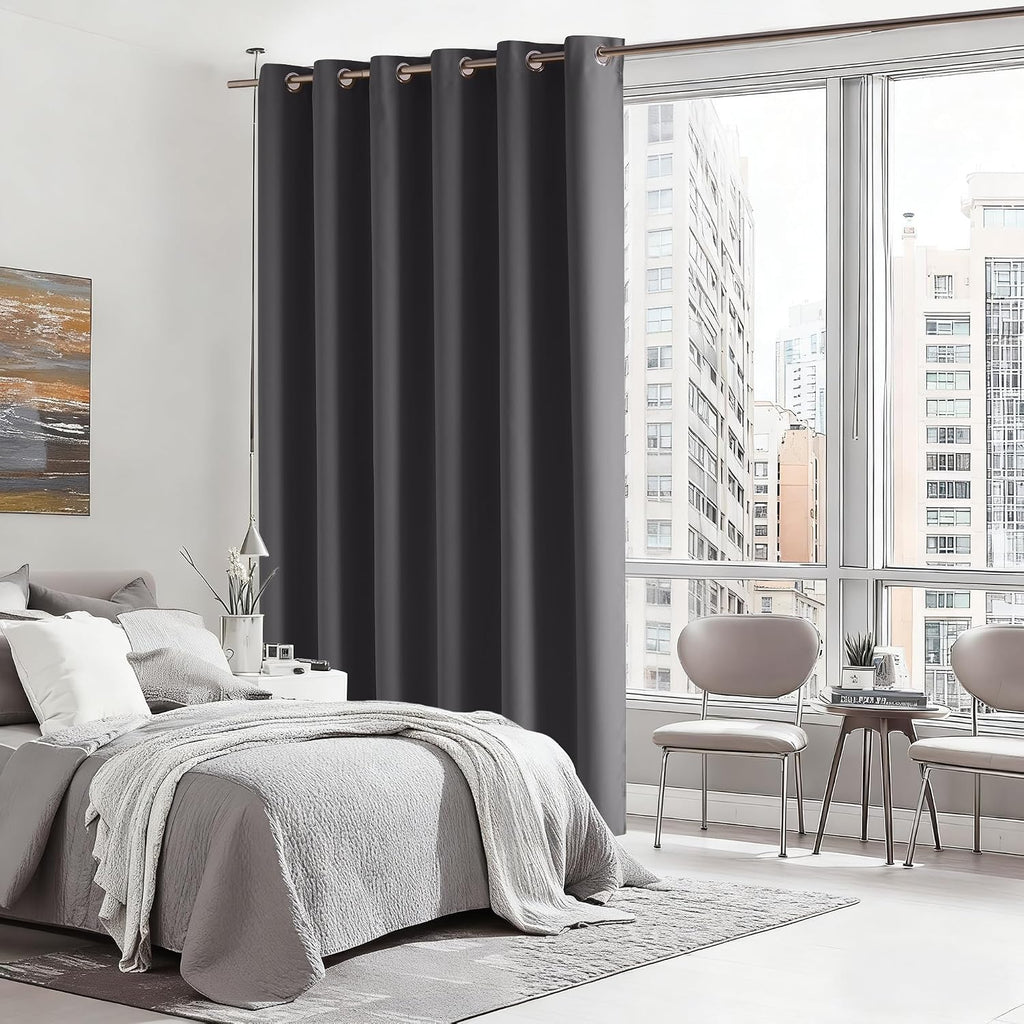 Rybhome RYB HOME Blackout Thermal Insulated Curtains, Portable Curtain for Sliding Glass Door/Storage/Space Room Divider, Large Window Trea…