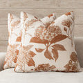 Foindtower Set of 2 Linen Floral Throw Pillow Covers Vintage Accent Print Decorative Cozy Cushion Covers Farmhouse Boho Home Decor for…