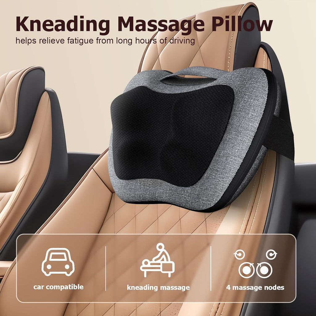 Viktorjurgen VIKTOR JURGEN Shiatsu Back Massager with Heat – Deep Tissue Massage for Neck, Shoulder, Leg, Upper & Lower Back, Electric Kne…