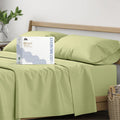 Mayfair Linen 100% Organic Cotton Sheets Twin XL Size - 3 PC Organic Cotton Percale Sheets Twin XL Set (Sage Green), Soft, Crisp, Cooling…