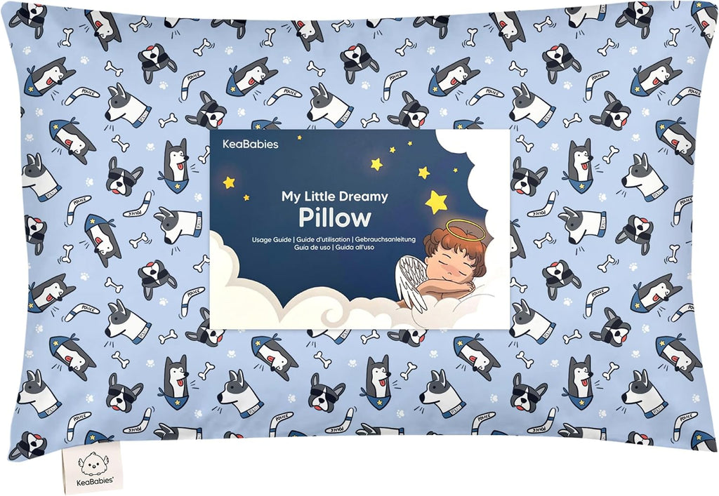 Toddler Pillow with Pillowcase - 13x18 My Little Dreamy Kids Travel Bed Pillows for Sleeping, Organic Cotton Small Pillowcase, Soft &…