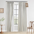 Boodii 100% Blackout Linen Pinch Pleated Curtains Beige 84 Inch Length 2 Panels for Living Room Bedroom Boho Farmhouse with Hooks Light Blo…