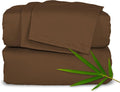 PureBamboo Pure Bamboo Full Sheets, Genuine 100% Organic Viscose Derived from Bamboo Bed Sheet Set, Luxuriously Soft & Cooling, Double Stit…