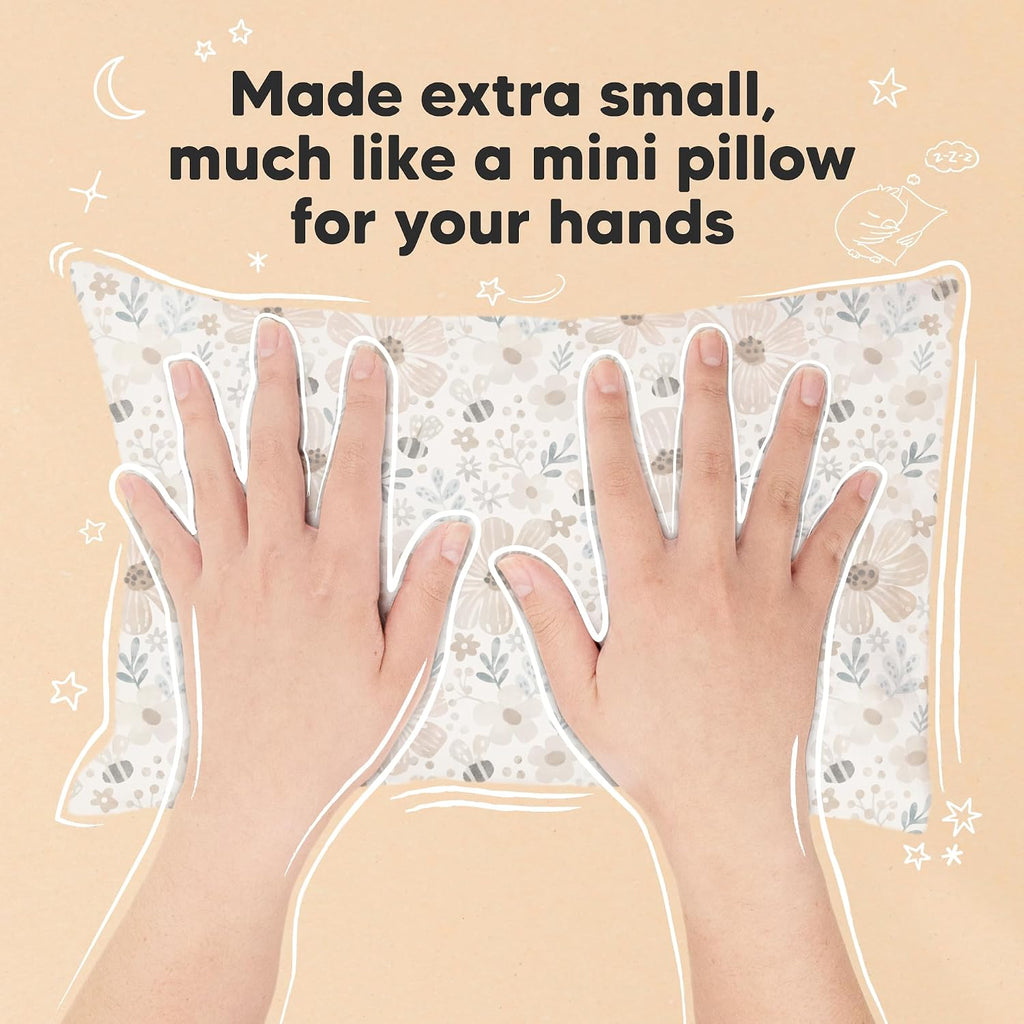 Mini Toddler Pillow with Pillowcase - 9x13 My Little Dreamy Travel Kids Pillow for Sleeping, Toddler Bed, Small, Tiny, Organic Cotton…