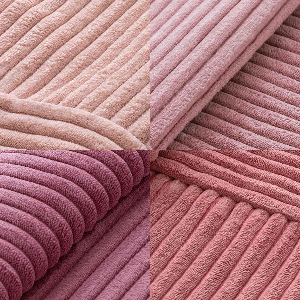 Miulee Aesthetic Pink Throw Pillow Covers 18x18 Inch Set of 4 Spring Decorative Coquette Cushion Cases Cute Gradient Pillow Cases Corduroy…