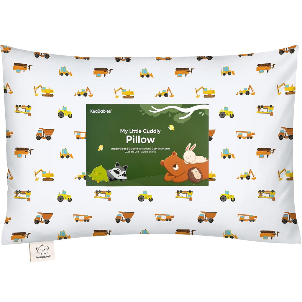 KeaBabies Toddler Pillow with Pillowcase - 13x18 My Little Cuddly Kids Travel Pillows for Sleeping, Nap, Viscose from Bamboo Nursery…