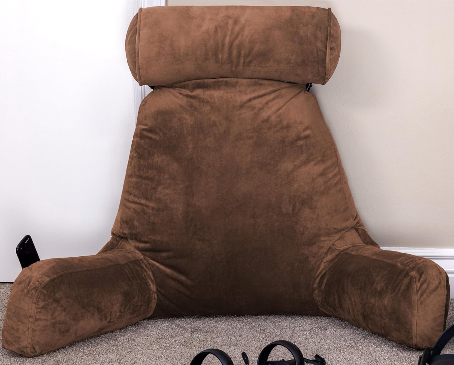 Husband Pillow XXL The Original for Adults - 30" Tall Backrest for Sitting Up in Bed - Firm Support Reading & Bed Rest Pillows for…