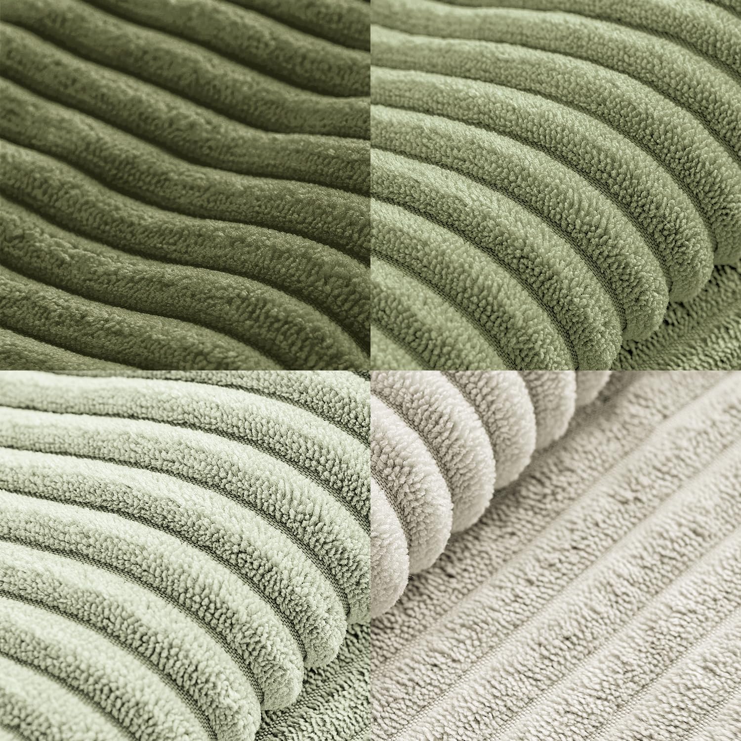 Miulee Summer Light Green Decorative Throw Pillow Covers 18x18 Inch Set of 4 Boho Farmhouse Cushion Covers Mordern Classic Pillow Cases Sof…