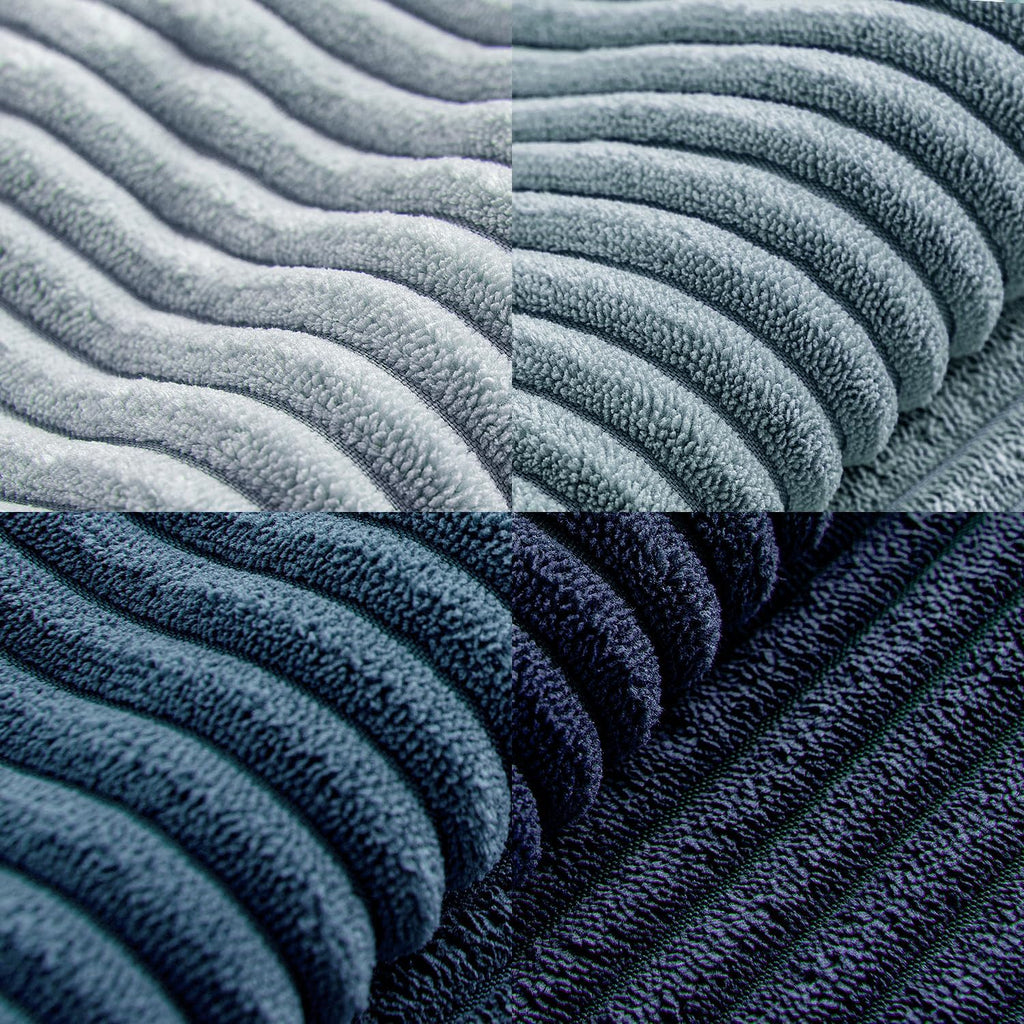 Miulee Dusty Blue Navy Farmhouse Throw Pillow Covers 20x20 Inch Set of 4 Boho Patchwork Gradient Cushion Cases Western Modern Pillow Cases…