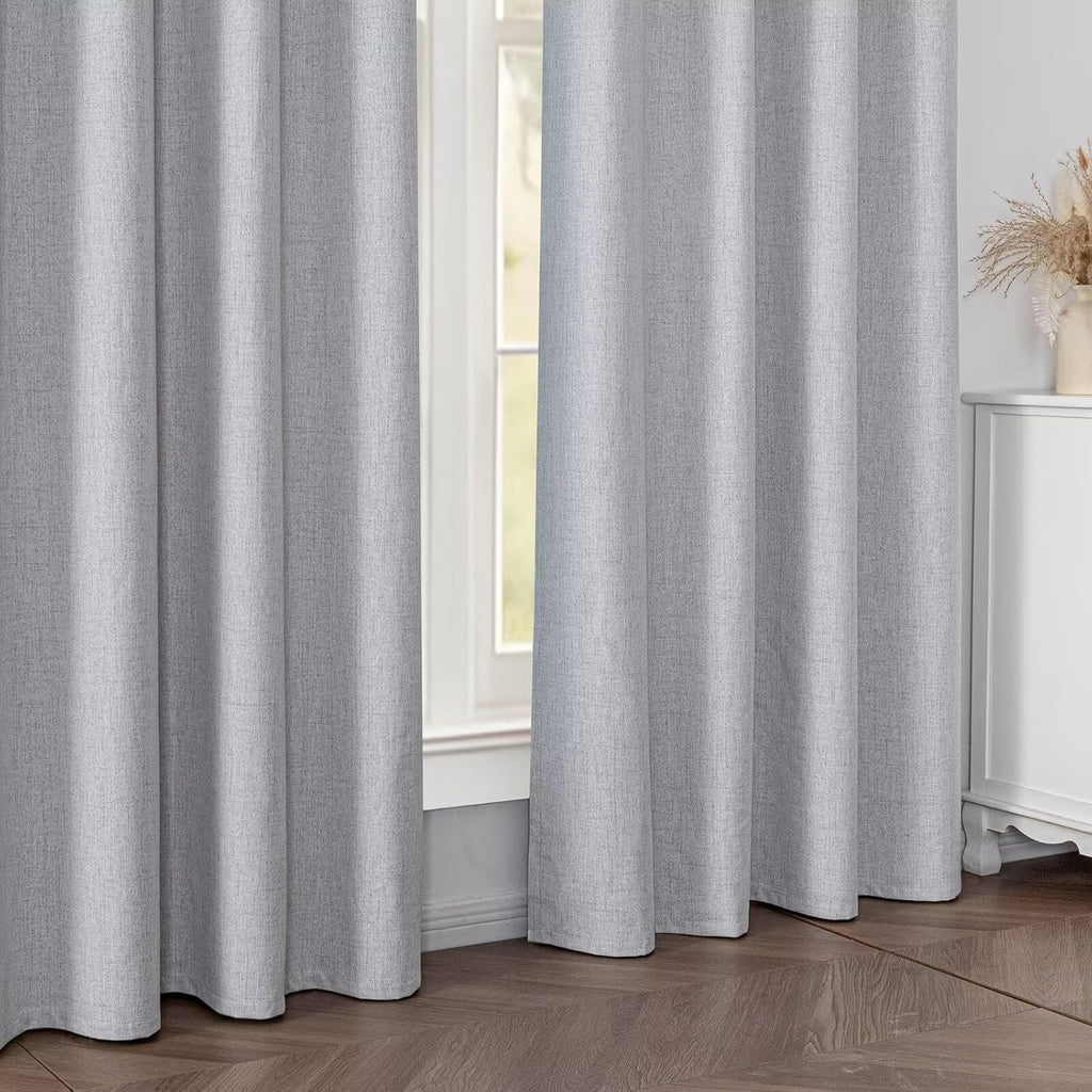 Blackout Curtains Customsize for Bedroom,100% Black Out Curtains 1 Panel Thermal Insulated Room Darkening Drapes Rod Pocket & Back Tab…