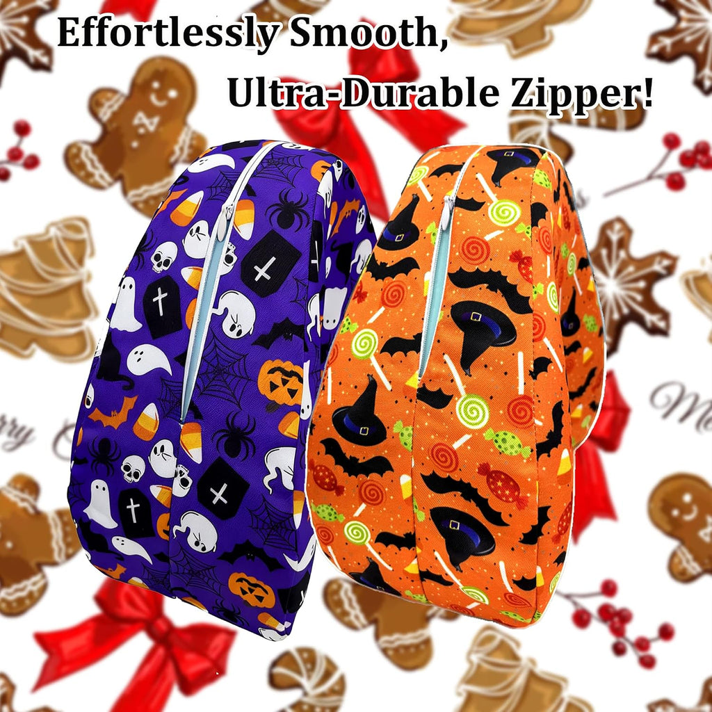Knee Pillowcase Compatible with Contour Legacy Knee Pillow, Invisible Zippered & Anti-Pilling, Soft Halloween Christmas Gothic Decor…