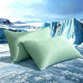 TELUS Cooling Pillowcases King Size 2-Pack, Silky Soft Breathable Pillow Case with Envelope Close, Stay Cool Pillow Cover for Hot…