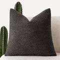 Foindtower Decorative Textured Boucle Throw Pillow Covers Accent Solid Pillow Cases Neutral Soft Cozy Couch Cushion Case for Chair Sofa…