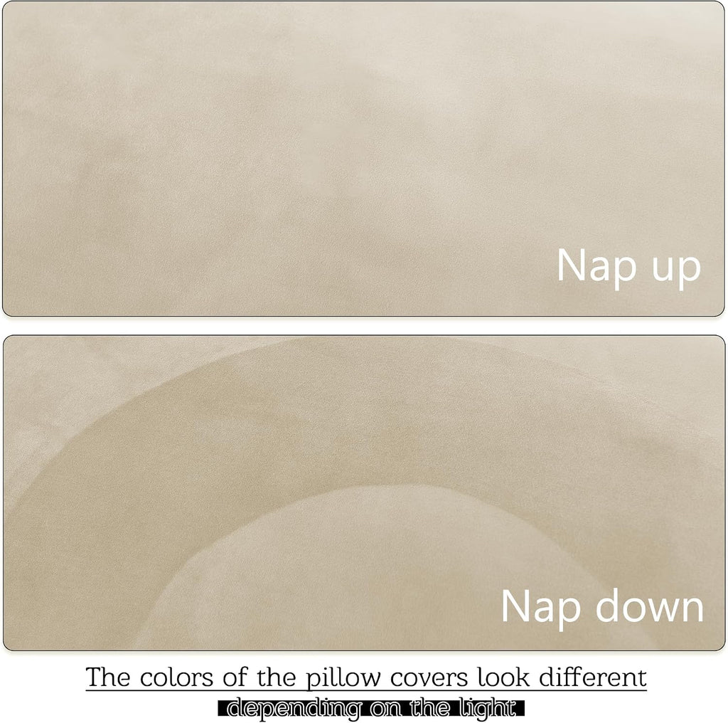 StangH Beige Velvet Body Pillow Cover Super Soft Large Pillowcase for Pregancy/Baby, Home Decoration for All Seasons Sofa Bedroom Theater,…
