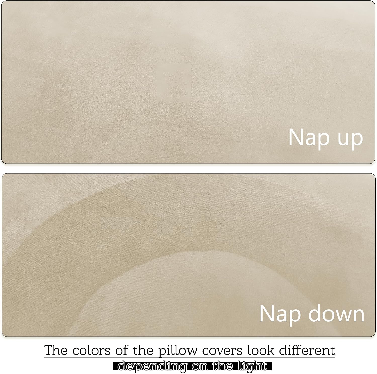 StangH Beige Velvet Body Pillow Cover Super Soft Large Pillowcase for Pregancy/Baby, Home Decoration for All Seasons Sofa Bedroom Theater,…