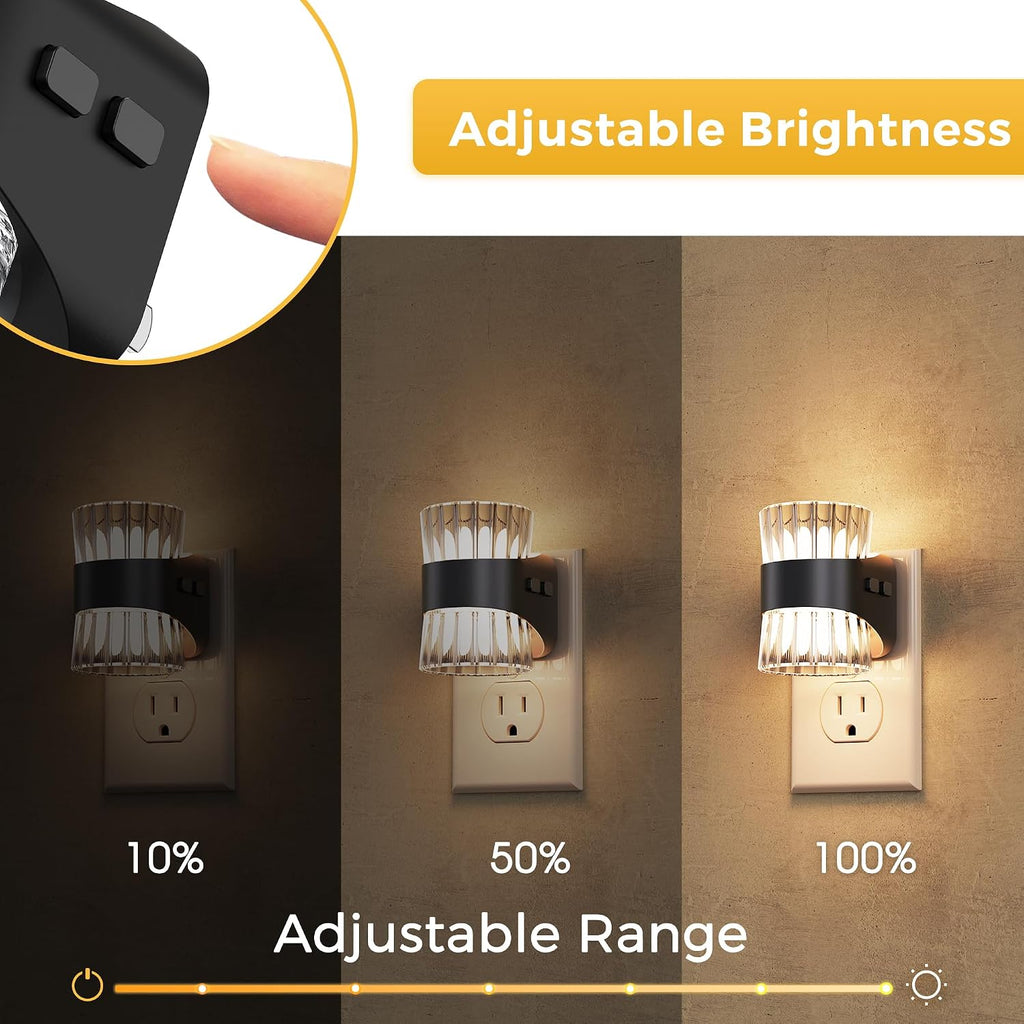 Llohasled L LOHAS LED Night Light, Modern Night Lights Plug into Wall,2 Pack 3000K/4000k/5000K Adjustable Color Temperature Night Light, Dim…