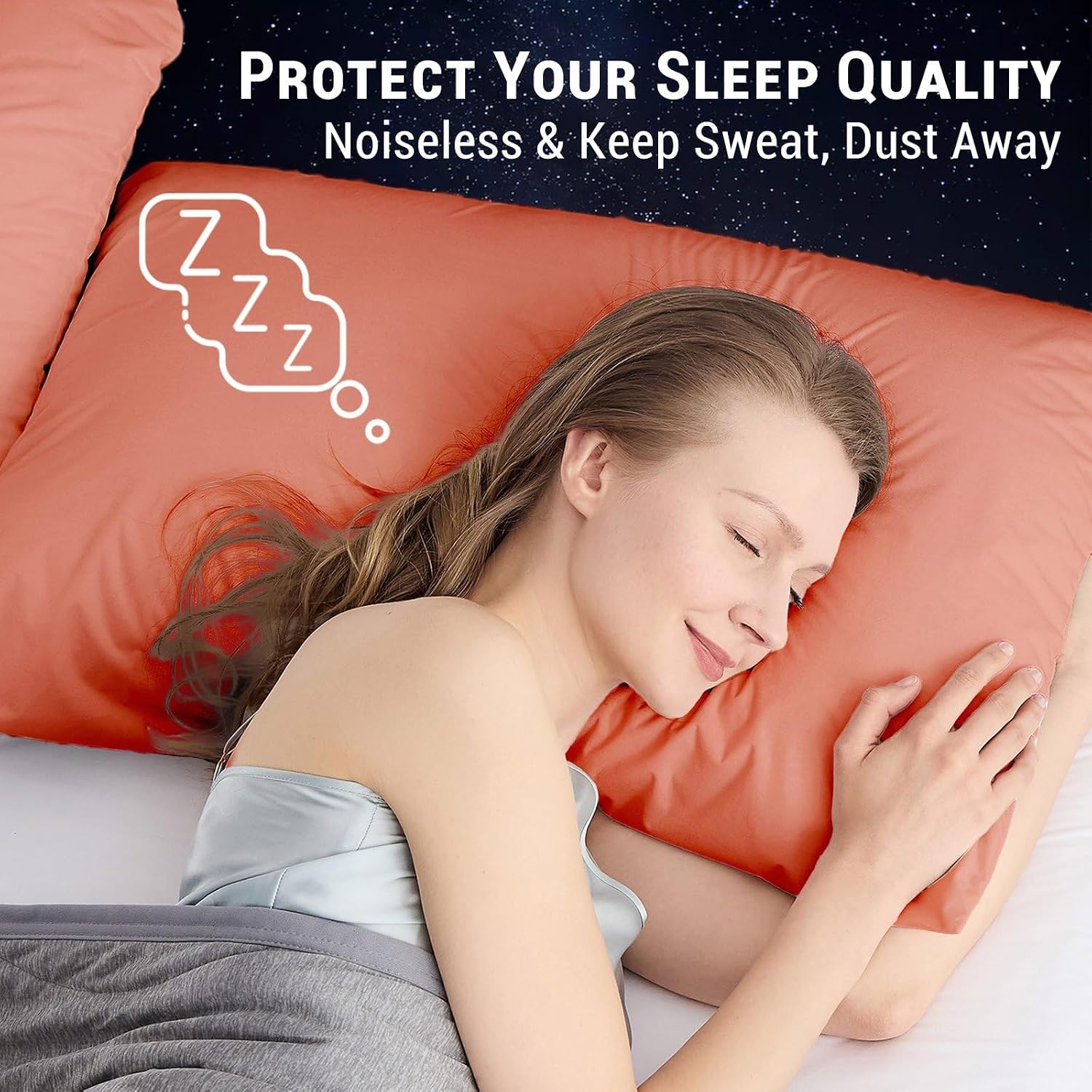 Gogreen Bamboo Rayon Waterproof Pillow Protector, Breathable Pillow Cover, Cooling Pillow Case with Zipper, Super Soft Pillow Case Cover wi…