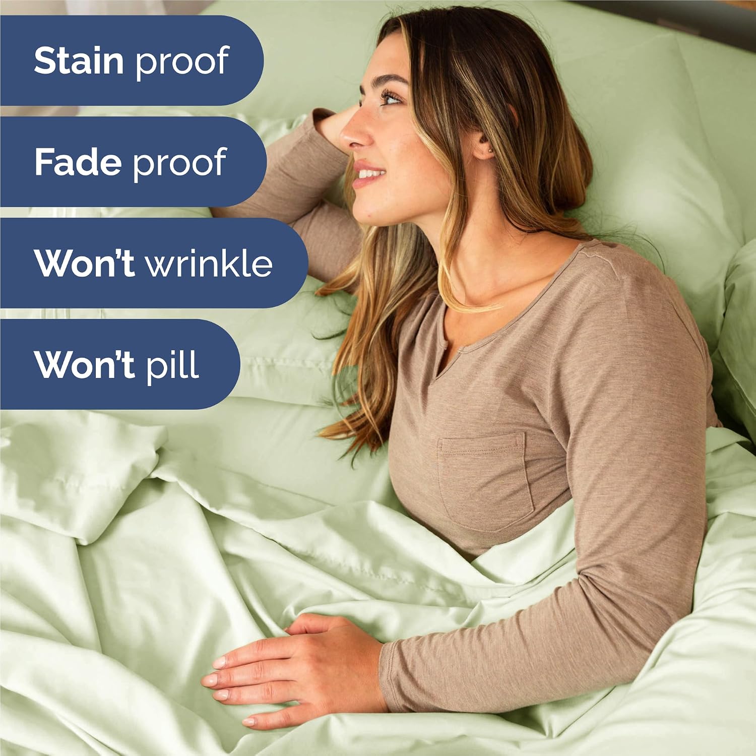 Split King Size 5 Piece Sheet Set - Comfy Breathable & Cooling Sheets - Hotel Luxury Bed Sheets for Women & Men - Deep Pockets, Easy-Fit…
