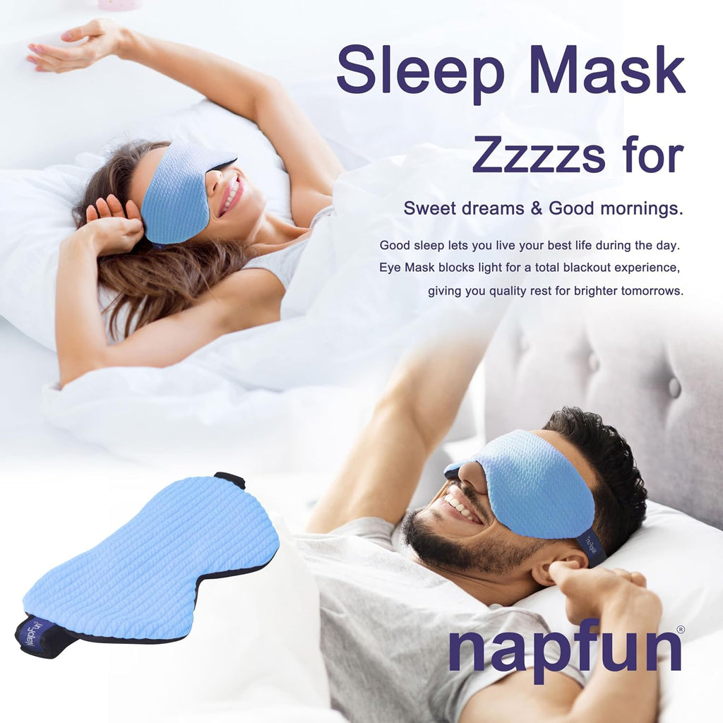 napfun Neck Pillow for Travel with Travel Pouch, Sleep Mask & Earplugs, Memory Foam Airplane Pillow for Headrest Sleep with Eyeshades…