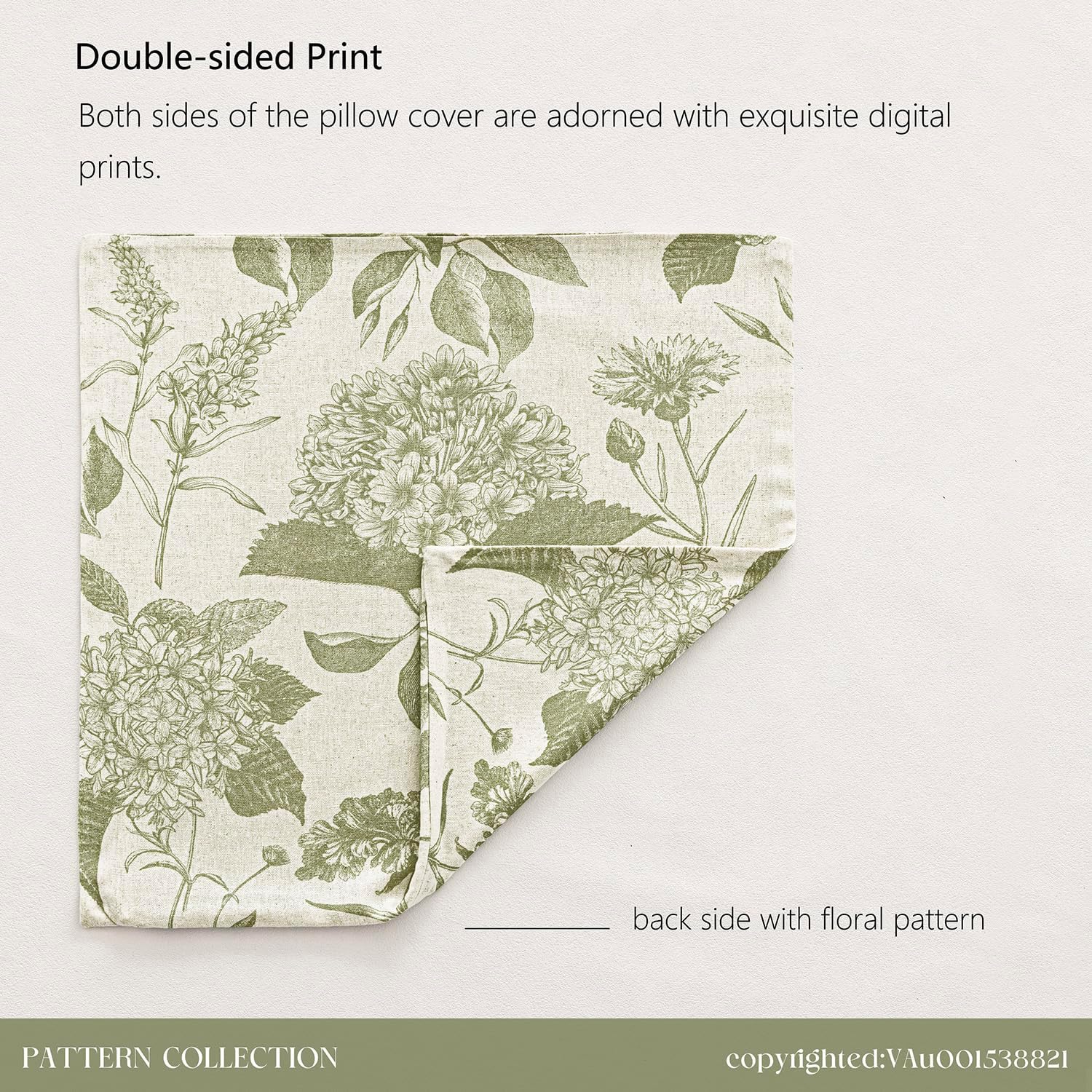 Foindtower Set of 2 Linen Floral Throw Pillow Covers Vintage Accent Print Decorative Cozy Cushion Covers Farmhouse Boho Home Decor for…