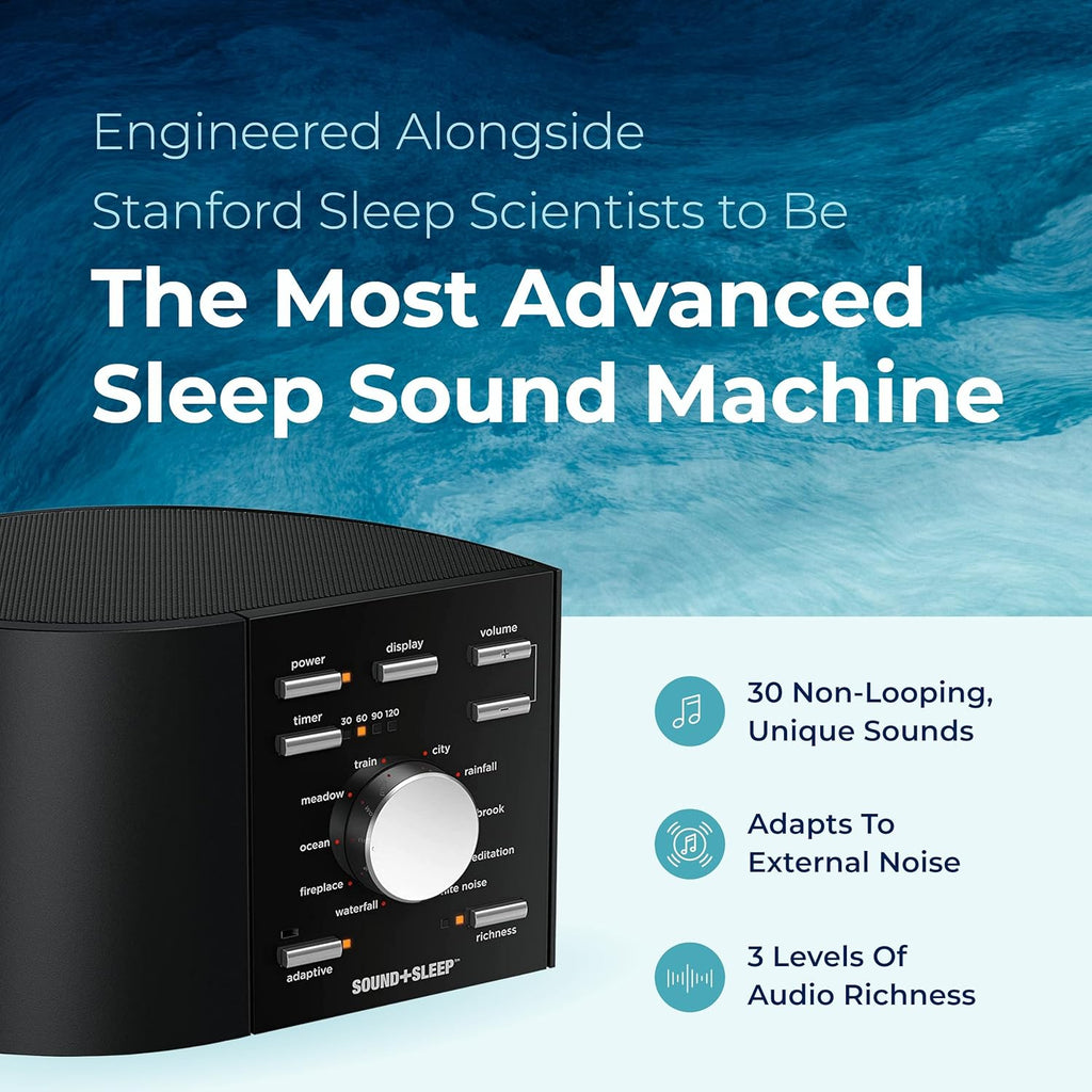 AdaptiveSoundTechnologies Adaptive Sound Technologies Sound + Sleep - White Noise Machine for Focus Support - Convenient Sleep Timer - Buil…
