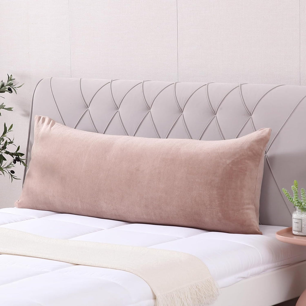 Evolive Body Pillow Cover 21"x54", Ultra Soft Plush Body Pillowcase with Hidden Zipper, Cozy Fluffy Long Pillow Case for Side Sleepers, Pre…