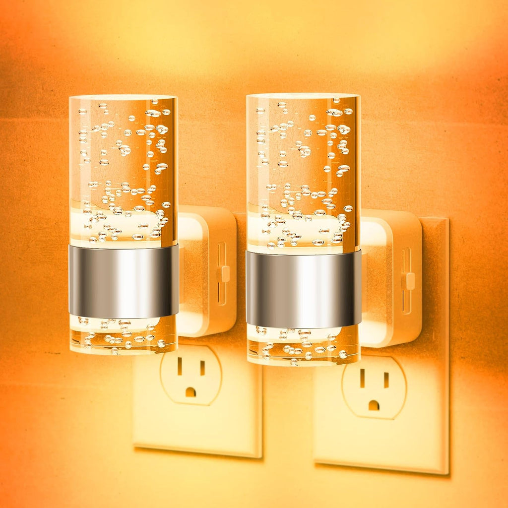 JandCase Night Light, Automatic Night Lights Plug into Wall, 2 Pack Dimmable LED Night Light with Adjustable Brightness, Night Lights…