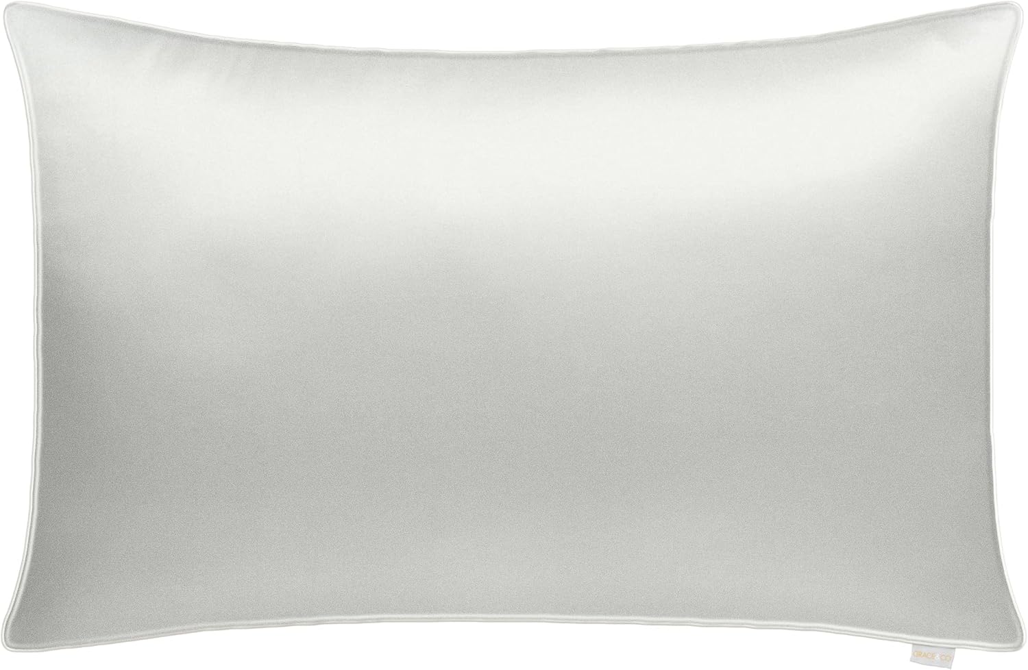 Gracecompany Grace & Company Silky Satin Pillowcase for Hair & Skin, Oeko-Tex Certified Satin Silk Pillowcase with Zipper - Ultra Smooth Wh…