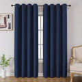 Cucraf 100% Blackout Curtains 108 inches Length 2 Panels Set, Room Darkening Linen Textured Curtain Grommet for Bedroom Living Room, Light…
