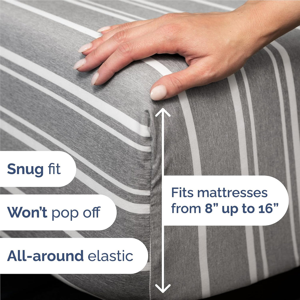 Full Size 4 Piece Sheet Set - Comfy Breathable & Cooling Sheets - Hotel Luxury Bed Sheets for Women & Men - Deep Pockets, Easy-Fit, Soft…
