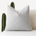Foindtower Decorative Textured Boucle Throw Pillow Covers Accent Solid Pillow Cases Neutral Soft Cozy Couch Cushion Case for Chair Sofa…