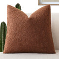 Foindtower Decorative Textured Boucle Throw Pillow Covers Accent Solid Pillow Cases Neutral Soft Cozy Couch Cushion Case for Chair Sofa…