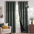 Nicetown 100% Blackout Curtains 84 inches Long, Pair of Energy Smart & Noise Blocking Out Drapes for Baby Room Window, Thermal Insulated Gu…