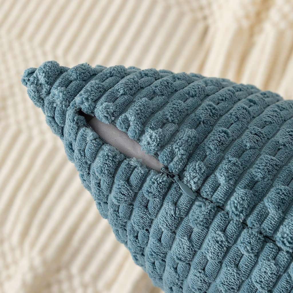 KevinTextile Kevin Textile 12x20 Inch Pillow Cover 1 Pack Boho Decorative Soft Striped Corduroy Lumbar Farmhouse Solid Color Accent Rectang…