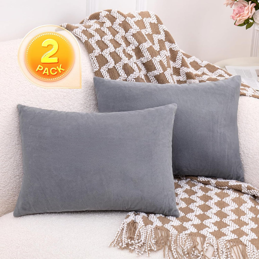 1 MIDDLE ONE 2 Pack Small Pillow, 16 X 12 Inches, Memory Foam Mini Pillow for Travel, Camping, Sleeping, Nap and Neck, Knee, Lumbar…