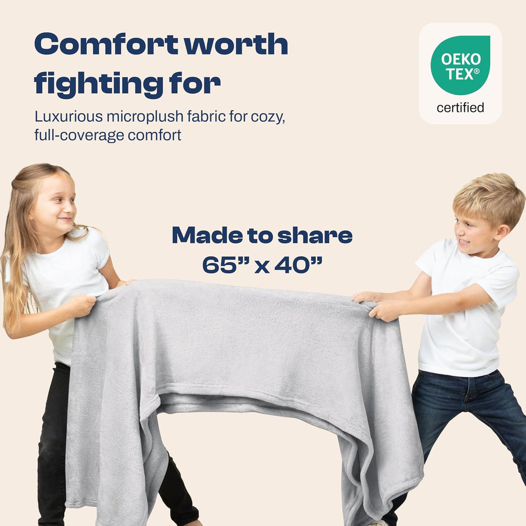 EverSnug Travel Blanket and Pillow - Ultra-Soft, Compact & Lightweight, 65x40 Inches, with Carry Case, Luggage Sleeve & Backpack Clip for…