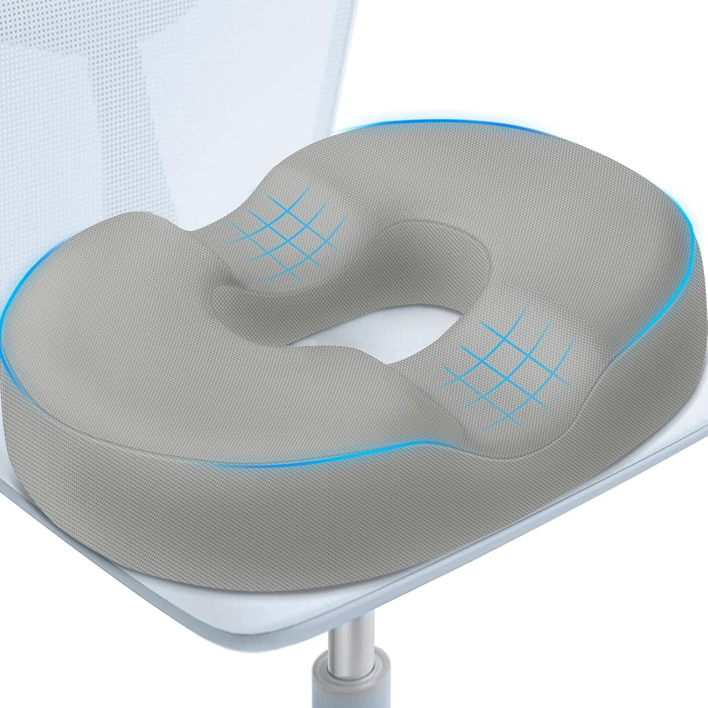BlissTrends Donut Pillow Seat Cushion, Chair Cushions for Postpartum Pregnancy & Hemorrhoids, Tailbone Cushion, Memory Foam Lifting Cushion…