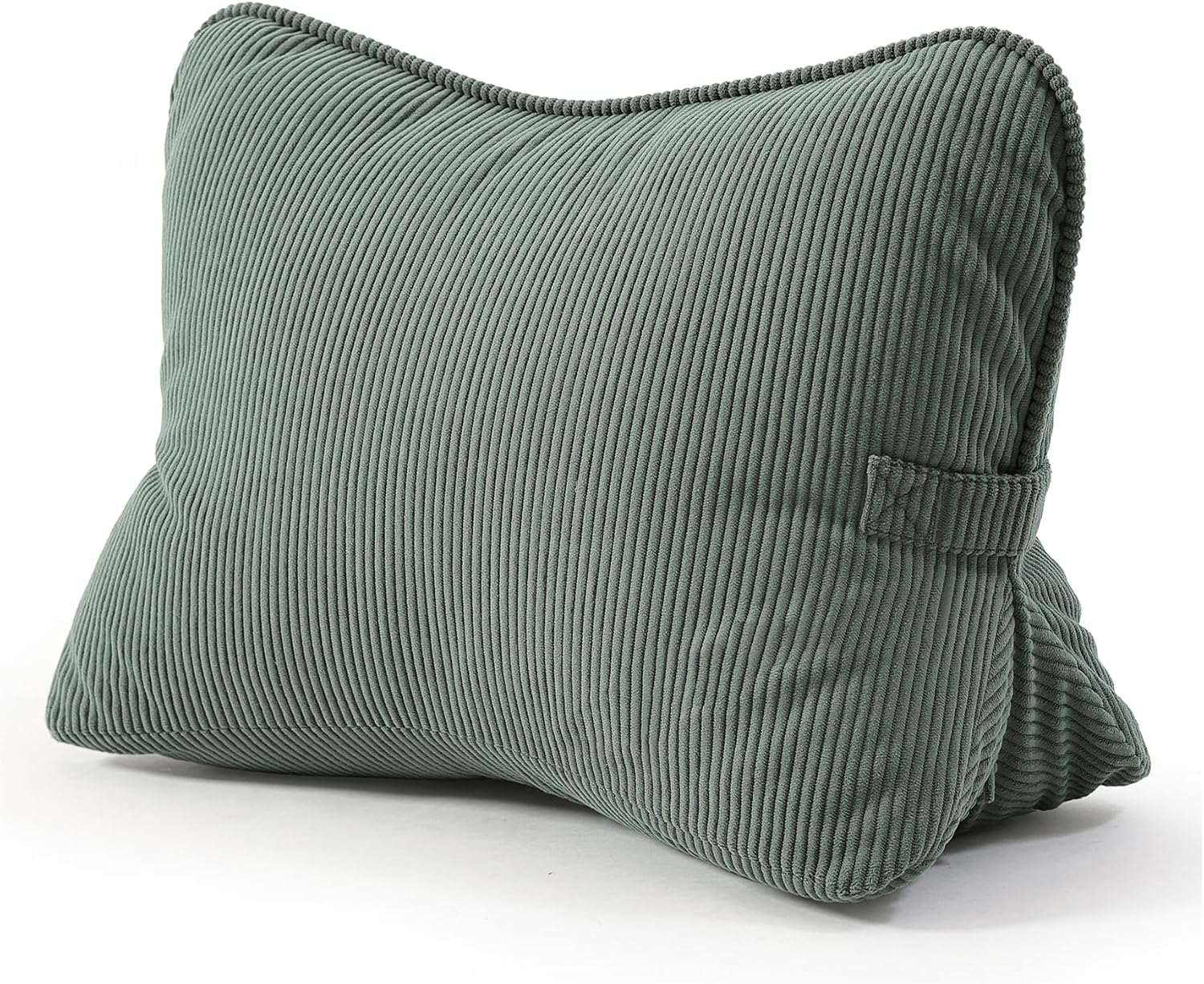 Ailuteie Pat. Pend. Corduroy Lumbar Support Pillow for Sitting and Posture Support, Triangle Cushion for Bed, Sofa or Couch, Reading Back P…