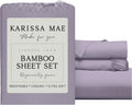 KARISSA MAE Pure Viscose from Bamboo Twin XL Size Sheet Set | 100% FSC Certified | Luxuriously Soft | Cooling | 18" Deep Pocket w/Corner…