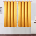 Lemomo Yellow Blackout Curtains 66 x 63 Inch Length/Set of 2 Curtain Panels/Thermal Insulated Room Darkening Blackout Curtains for Bedroom…