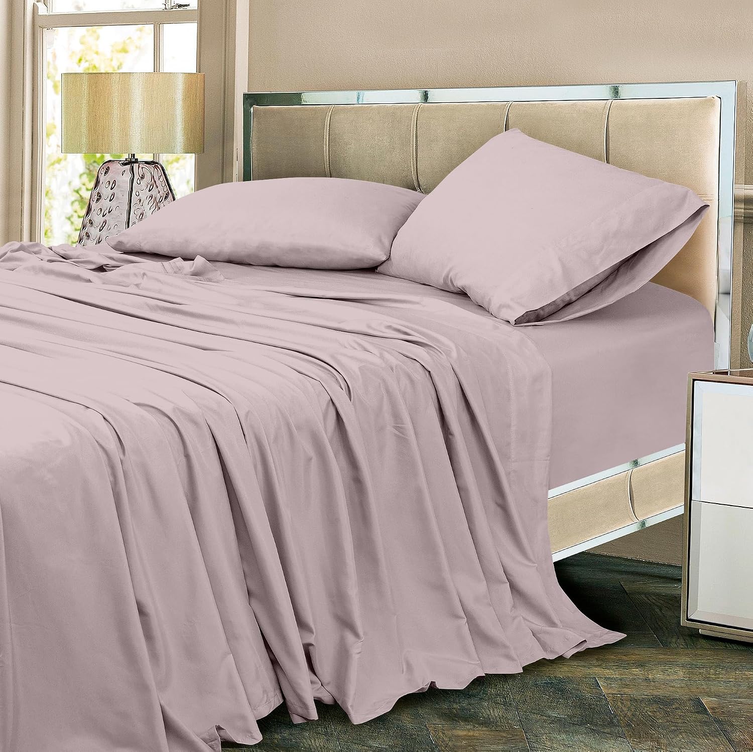 Royalelinens ROYALE LINENS 300 Thread Count 100% Long Staple Combed Cotton Sheet Set - 3 Piece Twin Bed Sheets - 1 Fitted, 1 Flat & Pillow…